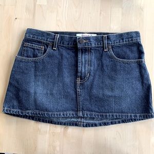 Vintage Abercrombie dark denim mini.